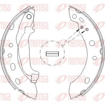 REMSA Bremsbackensatz, 4204.00