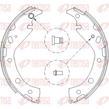 REMSA Bremsbackensatz, 4207.00