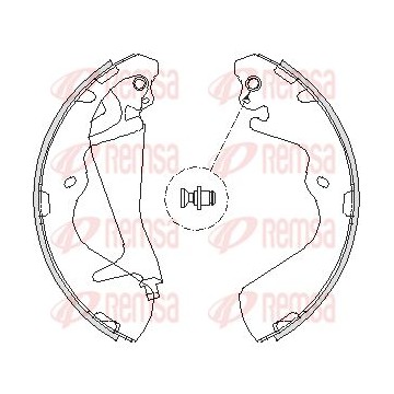 REMSA Bremsbackensatz, 4215.00