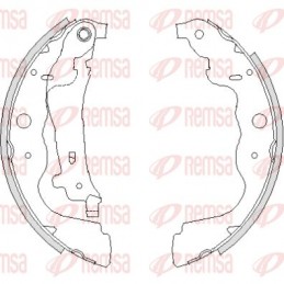 REMSA Bremsbackensatz, 4237.00