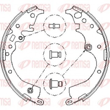 REMSA Bremsbackensatz, 4239.00