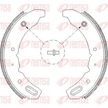 REMSA Bremsbackensatz, 4261.00