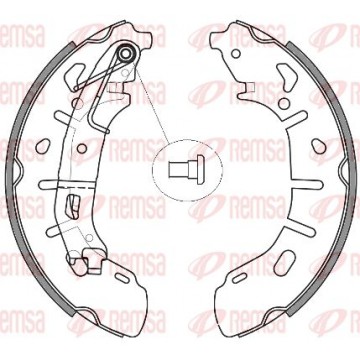 REMSA Bremsbackensatz, 4263.00