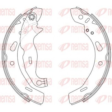 REMSA Bremsbackensatz, 4278.00