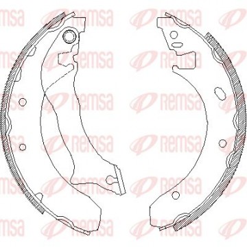 REMSA Bremsbackensatz, 4300.00