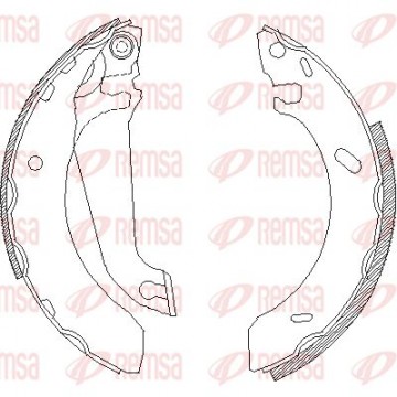 REMSA Bremsbackensatz, 4304.00