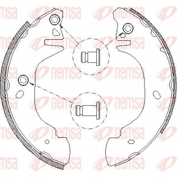 REMSA Bremsbackensatz, 4305.00