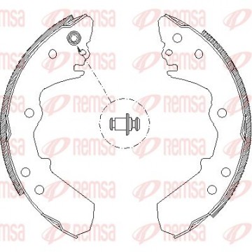 REMSA Bremsbackensatz, 4316.00