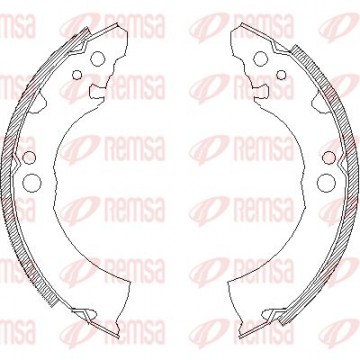 REMSA Bremsbackensatz, 4331.00