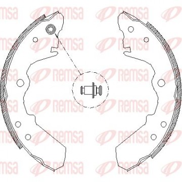 REMSA Bremsbackensatz, 4343.00