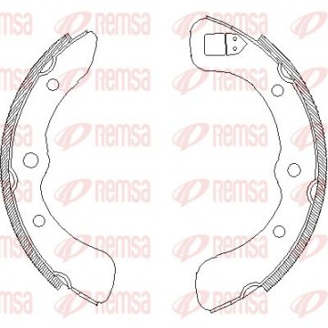 REMSA Bremsbackensatz, 4352.00