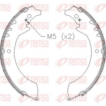 REMSA Bremsbackensatz, 4355.00