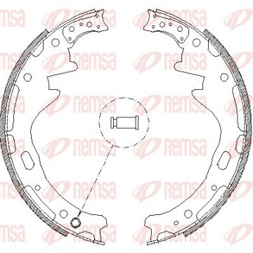 REMSA Bremsbackensatz, 4357.00