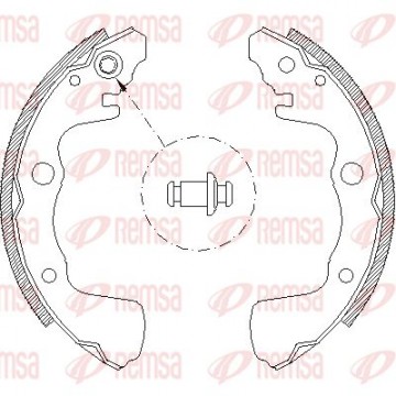 REMSA Bremsbackensatz, 4373.00