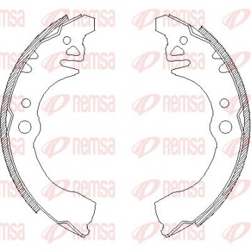 REMSA Bremsbackensatz, 4374.00