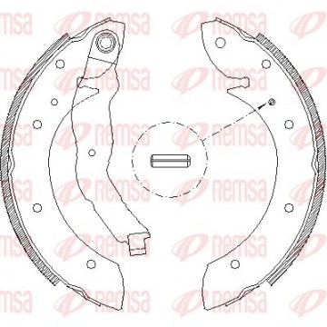 REMSA Bremsbackensatz, 4396.00