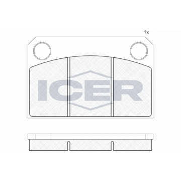 ICER Bremsbelagsatz,...