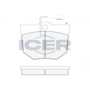 ICER Bremsbelagsatz,...