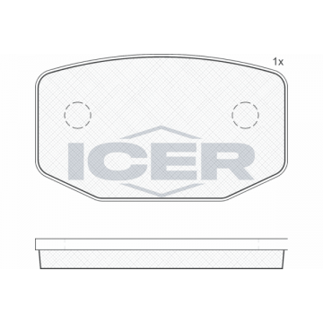ICER Bremsbelagsatz,...