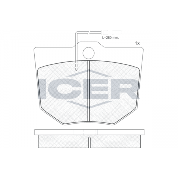 ICER Bremsbelagsatz,...