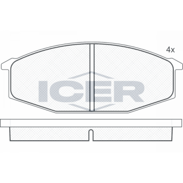 ICER Bremsbelagsatz,...