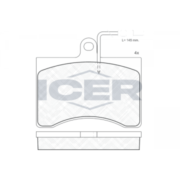 ICER Bremsbelagsatz,...