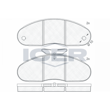 ICER Bremsbelagsatz,...