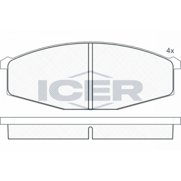 ICER Bremsbelagsatz,...