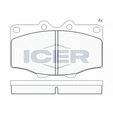 ICER Bremsbelagsatz,...