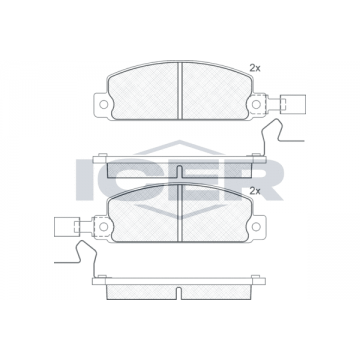 ICER Bremsbelagsatz,...