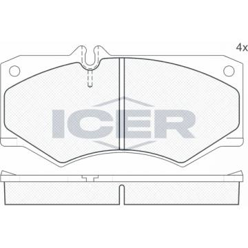 ICER Bremsbelagsatz,...
