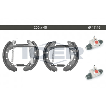 ICER Bremsbackensatz,...