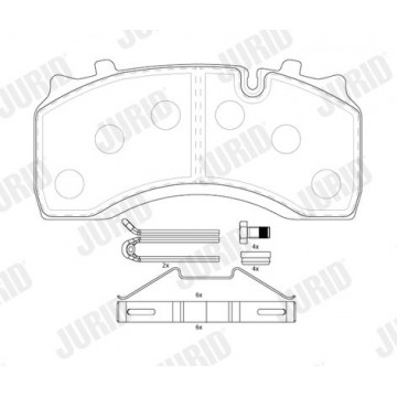 JURID Bremsbelagsatz,...
