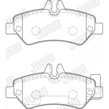 JURID Bremsbelagsatz,...