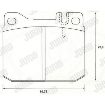 JURID Bremsbelagsatz,...
