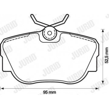 JURID Bremsbelagsatz,...