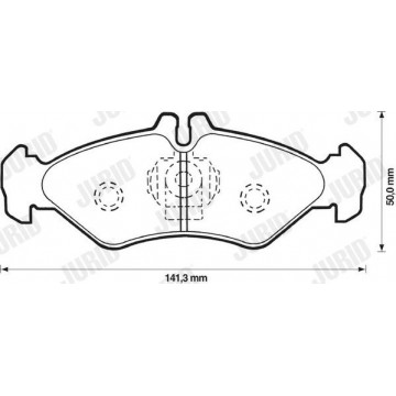JURID Bremsbelagsatz,...