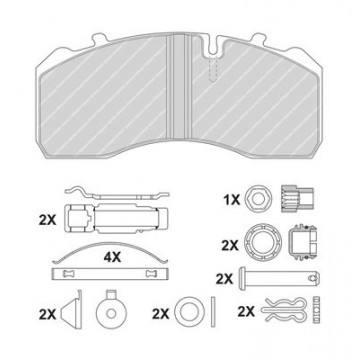 FERODO Bremsbelagsatz,...
