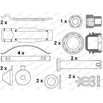 FERODO Bremsbelagsatz,...