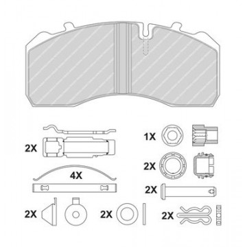 FERODO Bremsbelagsatz,...