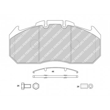 FERODO Bremsbelagsatz,...
