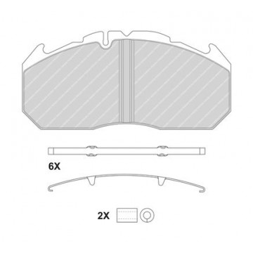 FERODO Bremsbelagsatz,...