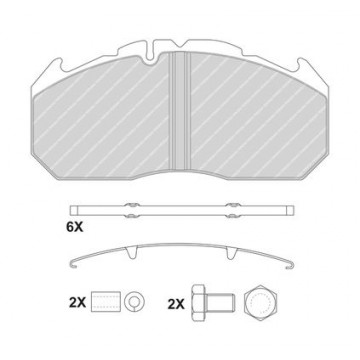 FERODO Bremsbelagsatz,...