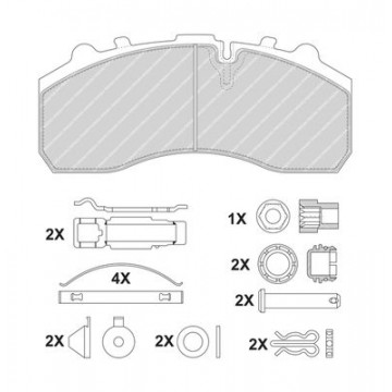 FERODO Bremsbelagsatz,...
