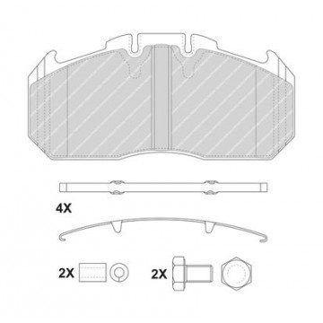 FERODO Bremsbelagsatz,...