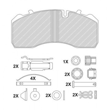 FERODO Bremsbelagsatz,...
