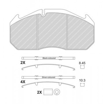 FERODO Bremsbelagsatz,...