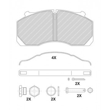 FERODO Bremsbelagsatz,...
