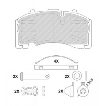 FERODO Bremsbelagsatz,...