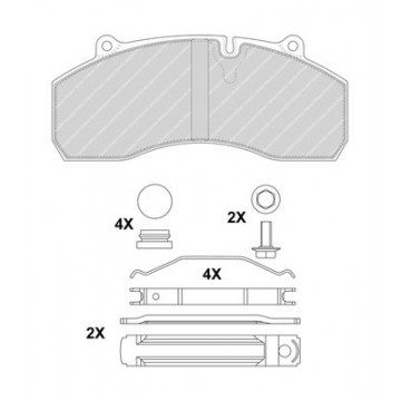 FERODO Bremsbelagsatz,...
